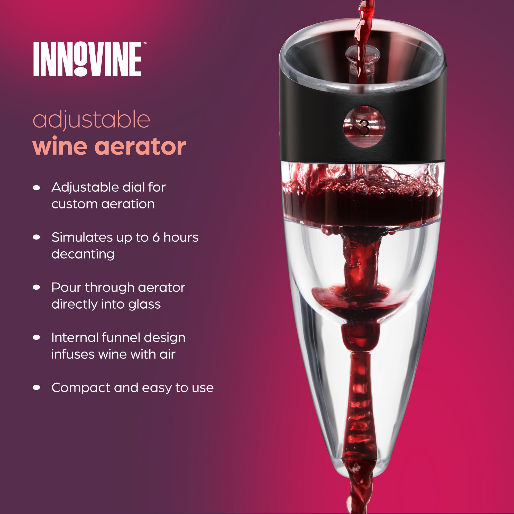 Adjustable Wine Aerator