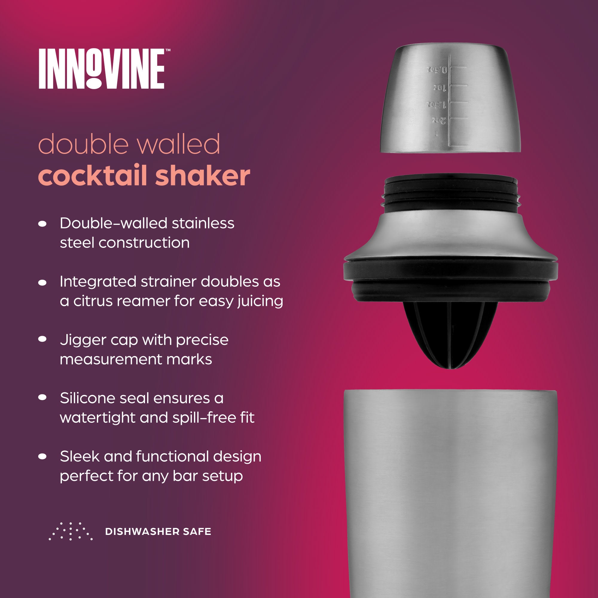 Double Walled Cocktail Shaker